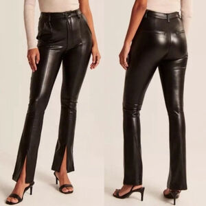 Abercrombie & Fitch Vegan Leather Skinny Ultra High Rise Curve Love Pants 4 27